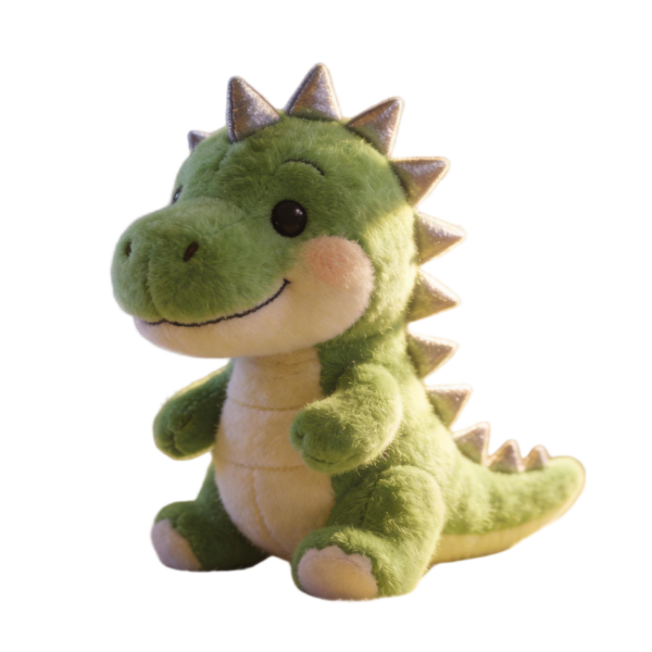 Green Dinosaur Plush with Silver Spikes(18 Inches)