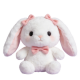 White Bunny Plush with Pink Bows(30 Inches)