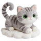 Grey Tabby Cat Plush Doll on Cloud Cushion(30 Inches)